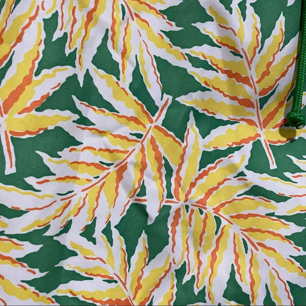 J Crew Swim Trunks 7” Yellow Orange Green White Size 38